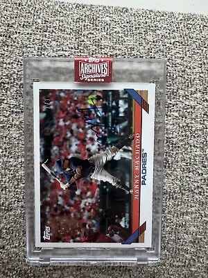 2023 Topps Archives Signature Series Manny Machado '19 Topps Auto 1/1 Padres • $199