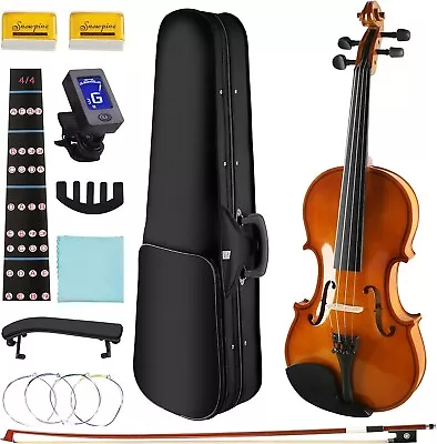 Adults Kids Violin - Premium Violin For Kids Beginners - Ready To Play 4/4 Violi • $48.99