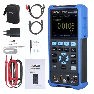 OWON HDS242 2-in-1 40MHz 2CH 250MS/s Digital Oscilloscope Multimeter 20000 Count • $115.99