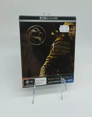 *Brand New & Sealed* Mortal Kombat 4K HD BLU RAY LIMITED EDITION STEELBOOK RARE • $85.45