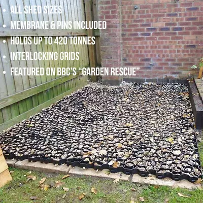 £61.99 • Buy Garden Shed Base Grid Full Kit  All Shed Sizes Grid  Membrane Pins Included