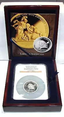 2014 LIBERTAS AMERICANA NGC PF69 ULTRA CAM HIGH RELIEF RESTRUCK 5oz SILVER COIN • $400