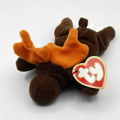 McDonalds Mini TY Chocolate The Moose #4 Teenie Beanie Baby 1993/1996 Tush Tag  • $6.97