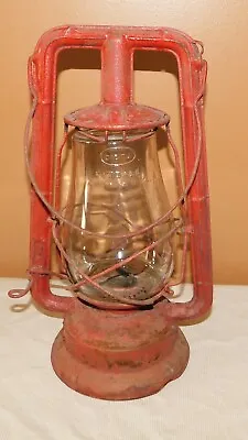 Vintage Dietz Monarch Kerosene Lantern Fitzall Clear Glass Globe H-36 • $29.95