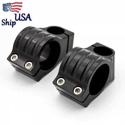 USA CNC 46mm Regular Handle Bar Clip On Fork Heads Universal Aluminum Head Mount • $21.10