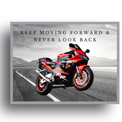 £5.99 • Buy Motorbike Garage Sign Man Cave Shed House Poster Wall Art Home Decor Racing Bike