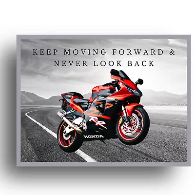 Motorbike Wall Art Poster Metal Signs Man Cave Shed House Home Decor Racing Bike • £5.99