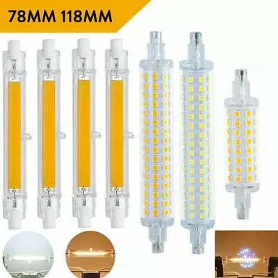 LED R7S Light Bulbs 78mm 118mm COB SMD 6W 12W 16W 25W J78 J118 Glass Tube Lamp • $7.97