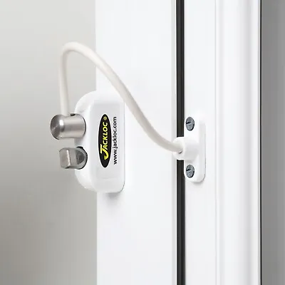 Jackloc Push & Turn Safety Window Restrictor (White)  BRAND NEW Hatch Lock • £18