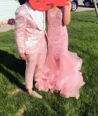 Pink Prom Tux/suit • $250