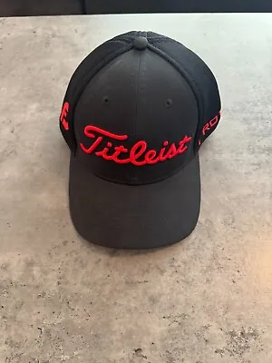 Titleist Tour Sports Mesh Men's Hat Black/Red Size M/L • $30