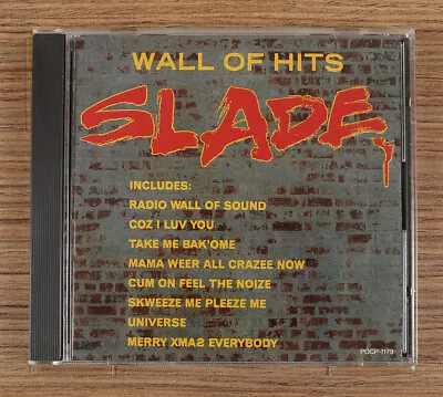 Slade - Wall Of Hits CD (Japan 1992 Polydor) POCP-1179 • $39.60