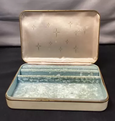 Vintage Travel Jewelry Box Farrington Genuine Texol • $12