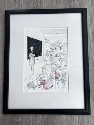 £50 • Buy Tim Bulmer 8/25 Limited Etching Print Signed / Framed Day At The Marketing Mill