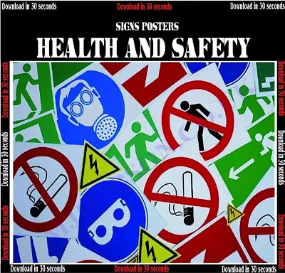 £3.95 • Buy Health & Safety HAZARD WARNING SIGNS+POSTERS Sent Immediately