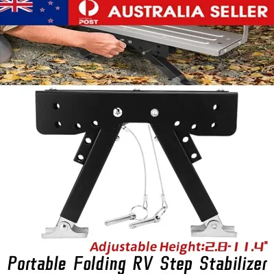 Folding Caravan Step Stabilizer Portable RV Ladder Support Camper Trailer Parts  • $58.78