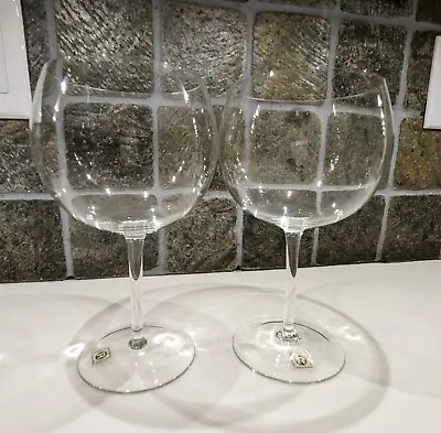 Set Of 2 Boris Kidric Rogaska Crystal Mouthblown Magnum Wine Glass Yugoslavia  • $22