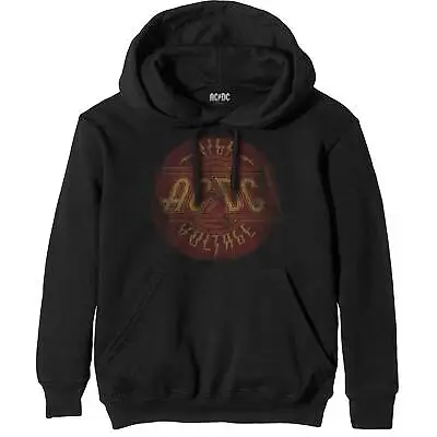 AC/DC Official  Unisex Pullover Hoodie: Thunderstruck -  Black  Cotton • £26.99
