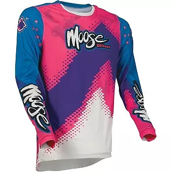 Moose Racing Pink/Blue/Purple Agroid Jersey - Men's Size 3XL # 2910-6385 • $12.49