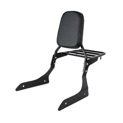 $129 • Buy Backrest Sissy Pad & Luggage Rack For Yamaha XVS1300A V Star 1300 2007-2015 NEW