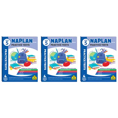3x School Zone Year 5 Naplan*-style Practice Tests Kids Study Book Learning 9y+ • $26.10