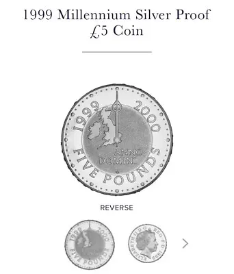 Millennium Silver Proof £5 Coin • £30