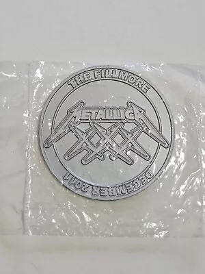 Rare Metallica 30th Anniversary Silver Coin Fillmore 2011 Still Sealed Orig Bag • $26