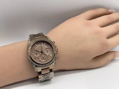 Michael Kors MK-5493 Blair Chronograph Brown PVD Women’s Watch • $187.50