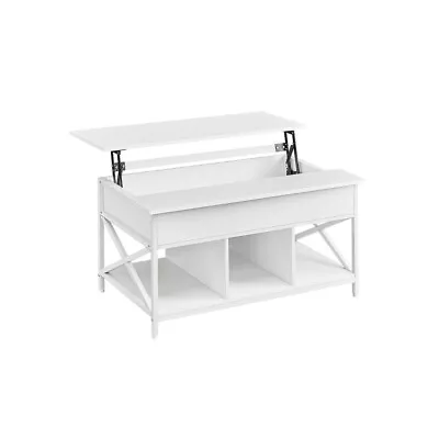 Orlando Lift Up Coffee Table With Storage Shelf Living Room • £59.99