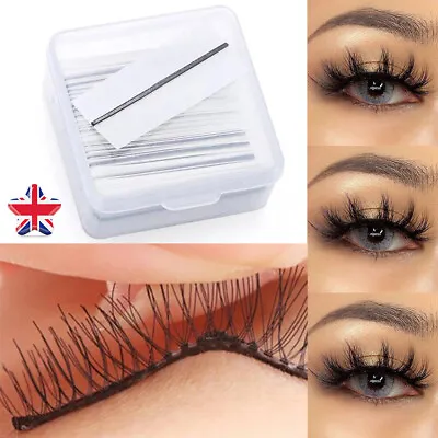 £4.65 • Buy 40 Pieces Reusable Self-Adhesive Glue Free Eyelash Glue Strip False Eyelashes UK