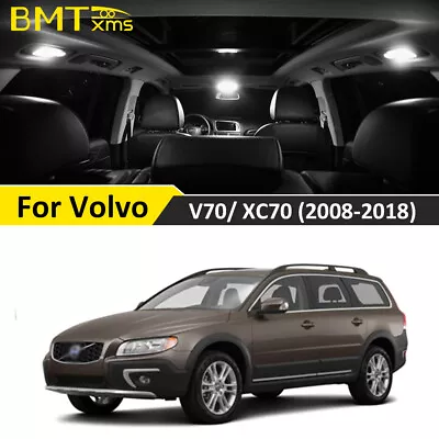 18pcs White Interior LED Dome Lights Package Kit For Volvo V70 XC70 2008-2018  • $18.88