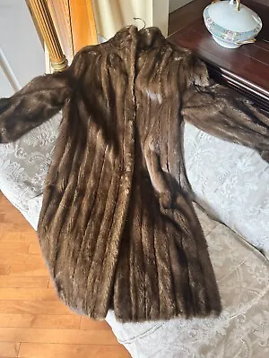 Vintage Full Length Med Brown Mink Coat - Make An Offer • $200