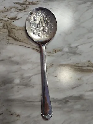 Vintage Sheffield England Silver Plated Serving Tomato Fruit Spoon 9  • $8