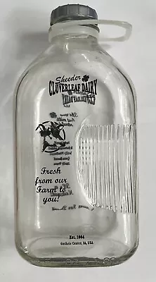 Sheeder Clover Leaf Dairy Glass Guthrit IA 2004 Vintage • $42.53