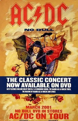 AC/DC 2001 No Bull Concert DVD Original Promo Poster • $39.99