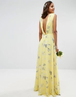 $34 • Buy Asos UK 16 AU 16 Floral Cocktail Evening Wedding Dinner Party Floral Dress