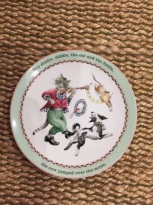 Royal Worscester Nursery Rhymes Hey Diddle Diddle  Plate • $27.46