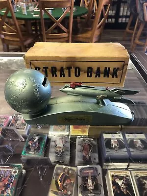 Vintage STRATO Space Age Rocket Ship Mechanical Bank Boardwalk National Bank • $94.99