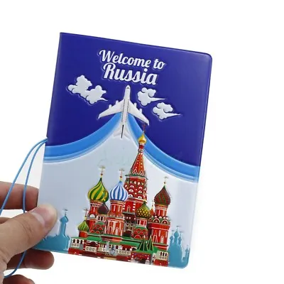 Russia Castle 3D PVC ID Visa Card Passport Holder Protect Cover Trip Travel Case • $7.99