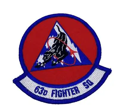 63d Fighter Squadron Patch – Plastic Backing • $12.99