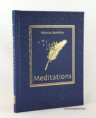 MEDITATIONS Marcus Aurelius (8 X6 ) Deluxe Faux Leather Bound Gilded Hardcover • $49.99