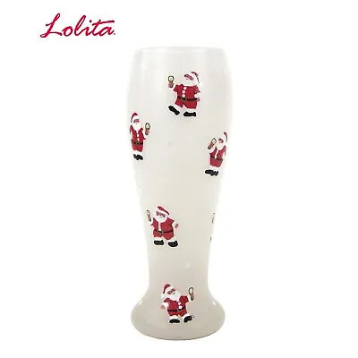 Lolita SANTA'S PARTY 22oz Pilsner Glass Christmas Beer Hand Painted PIL-5512M • £28.91