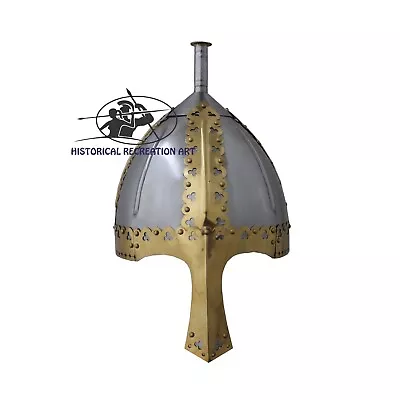 Gnezdovo Viking Helmet With Handmade Linnig Design | Halloween Gift • $101