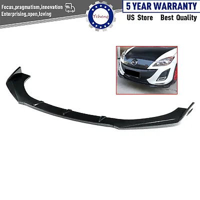 Carbon Look For Mazda 3 Sedan & Hatchback 2010-2011 Front Bumper Lip Spoiler • $46.92