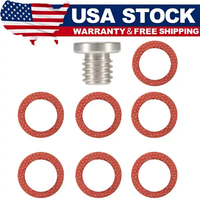 8 Pack Drain Plug Screw Gasket Kit For Mercruiser 10-79953A2 10-79953Q2 • $12.51