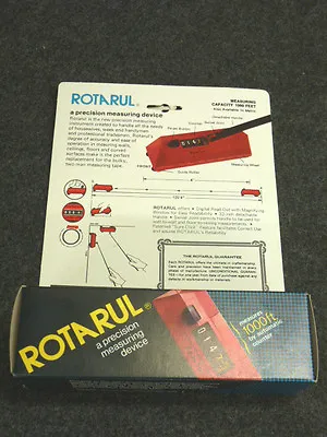Nos! Rotarul Precision Measuring Device Rolling Tape Measure Capacity: 1000' • $7.99