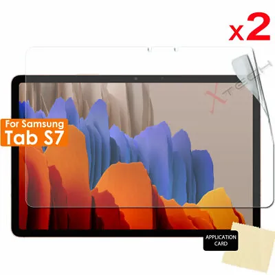 2x CLEAR Screen Protector Covers For Samsung Galaxy Tab S7 11.0  T870 T875 T876 • £2.95