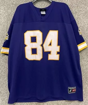 Vintage Logo Athletic NFL Mens Minnesota Vikings Randy Moss Jersey Size 2XL • $29.99