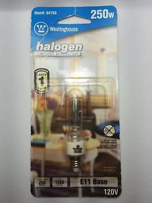 $1.95 • Buy Westinghouse 250w Tubular Halogen Bulb E11 Base 04769 
