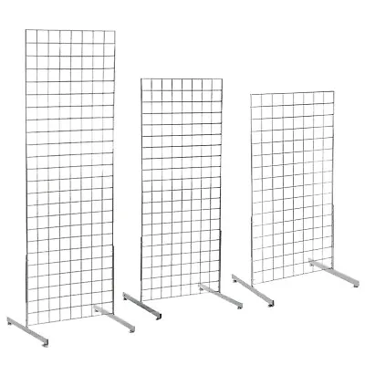 Grid Mesh Panel Display Various Sizes Retail Shopfitting With Pair Of T-Legs • £45.99